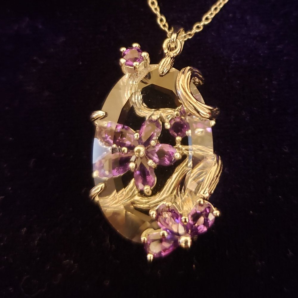 Sterling Silver Flower Necklace